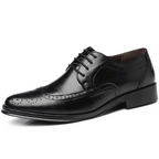 Men's Classic Oxford Dress Shoes with Brogue Detailing