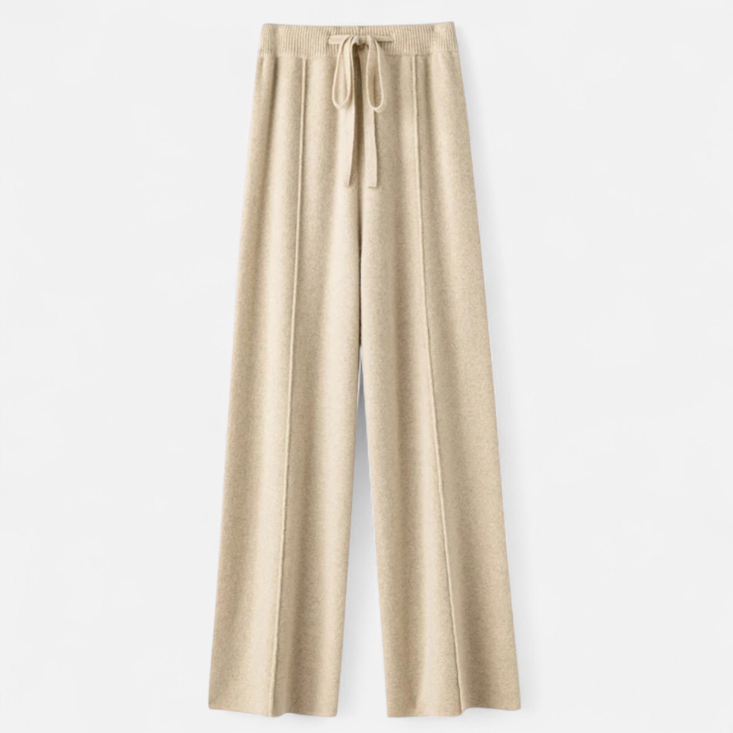Women’s Pure Wool Wide-Leg Knit Trousers