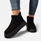 Women’s Short Plush Platform Ankle Boots