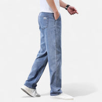 Straight-Leg Lyocell Denim Jeans