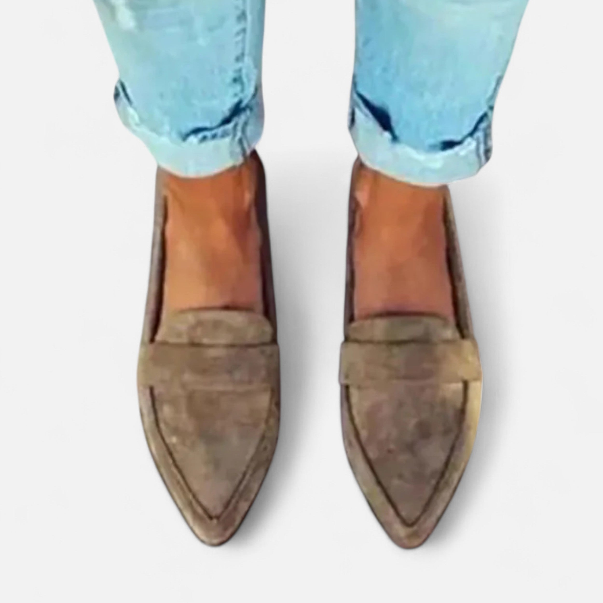 Women’s Retro Pointed-Toe Loafers