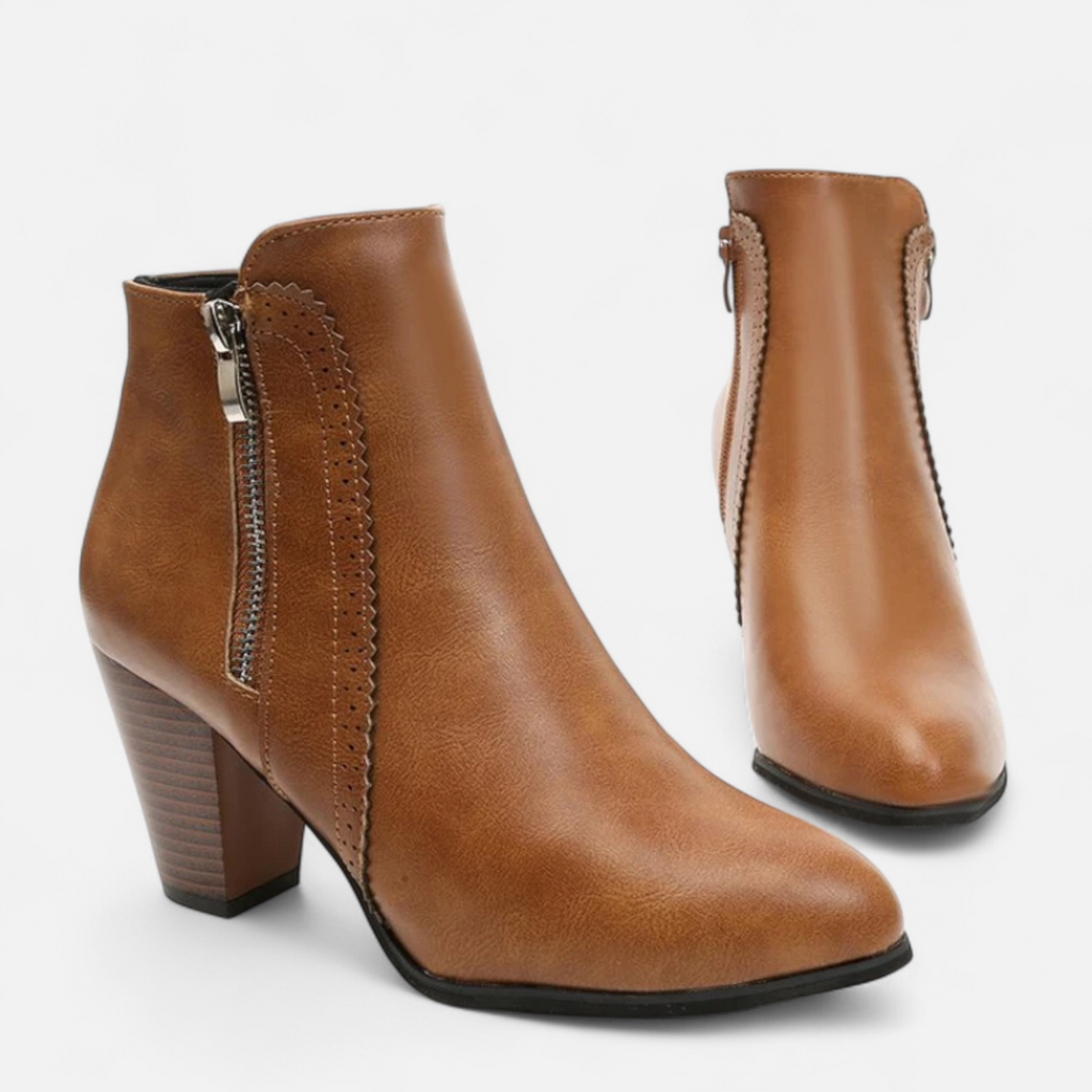 Women’s Retro Zip-Heel Boots