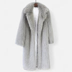 Women’s Long Faux Fur Overcoat