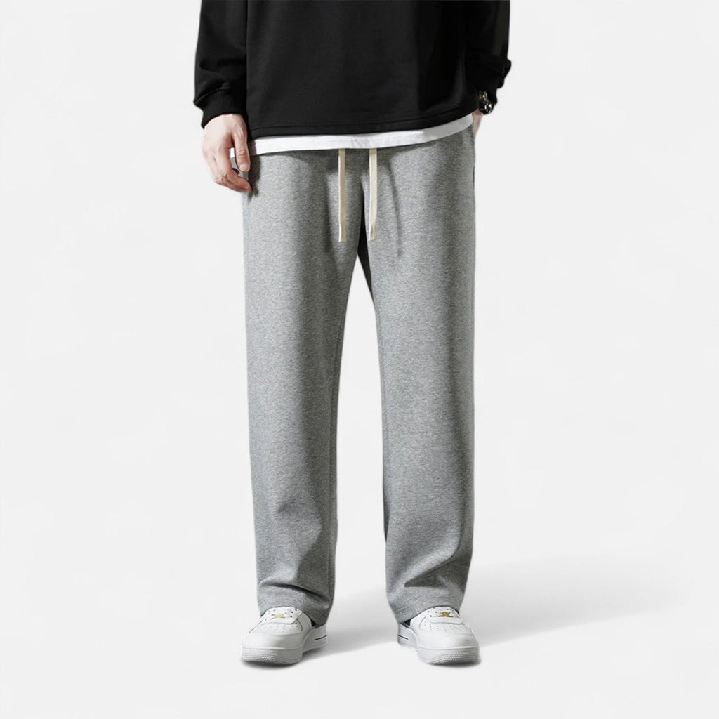 Men’s Wide-Leg Cotton Jogger Pants