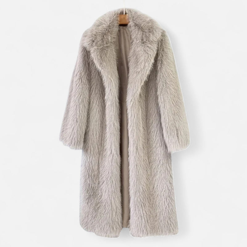Women’s Long Faux Fur Overcoat