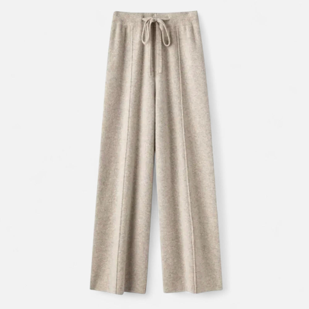 Women’s Pure Wool Wide-Leg Knit Trousers
