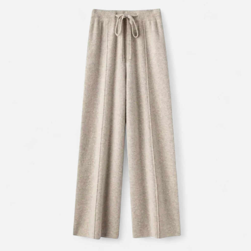 Women’s Pure Wool Wide-Leg Knit Trousers