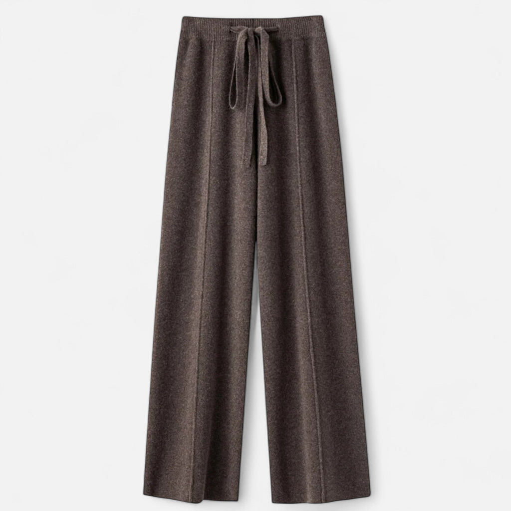Women’s Pure Wool Wide-Leg Knit Trousers