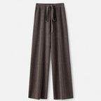 Women’s Pure Wool Wide-Leg Knit Trousers