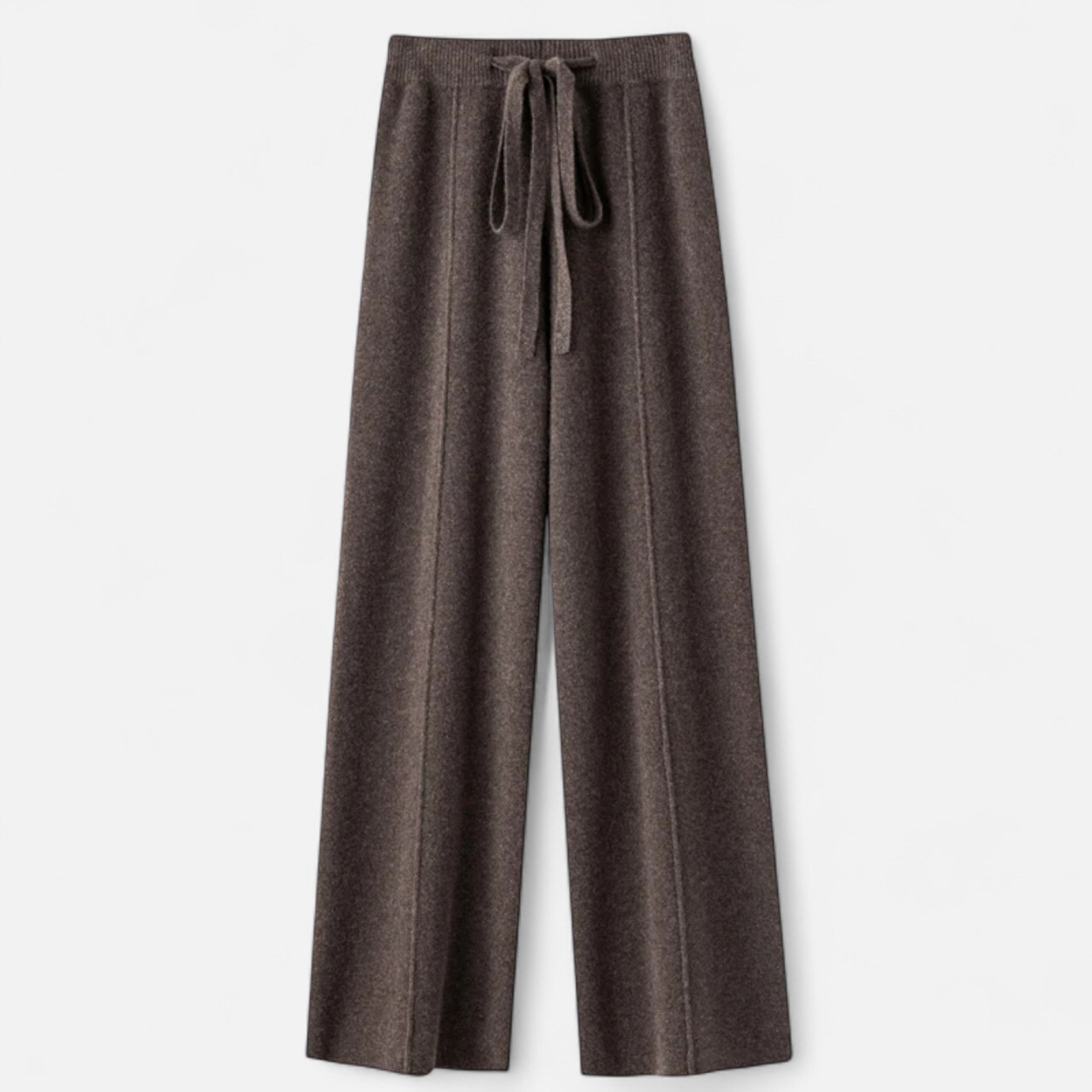 Women’s Pure Wool Wide-Leg Knit Trousers