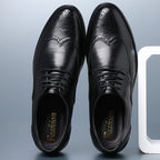 Men's Classic Oxford Dress Shoes with Brogue Detailing