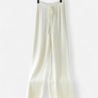 Women’s Pure Wool Wide-Leg Knit Trousers